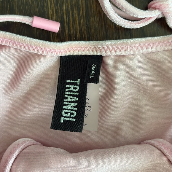 Triangl Velvet Light Pink Bikini Set - Picture 3 of 7